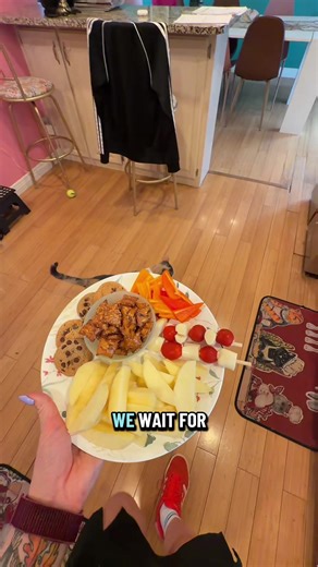 Dinner is late tonight so the snack tray had to work overtime. 😅 If they eat everything on here they’ll get fruit 🍓 veggies 🥕 and protein 🧀 so honestly I’ll call that a win. #snacktray #afterschoolsnack #kidsnacks