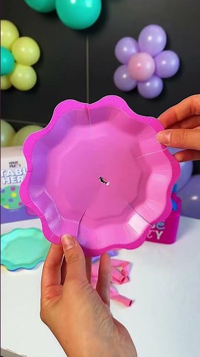 Balloon Flowers Made from Paper Plates?! 🌸🎈 DIY Hack You’ll Love!