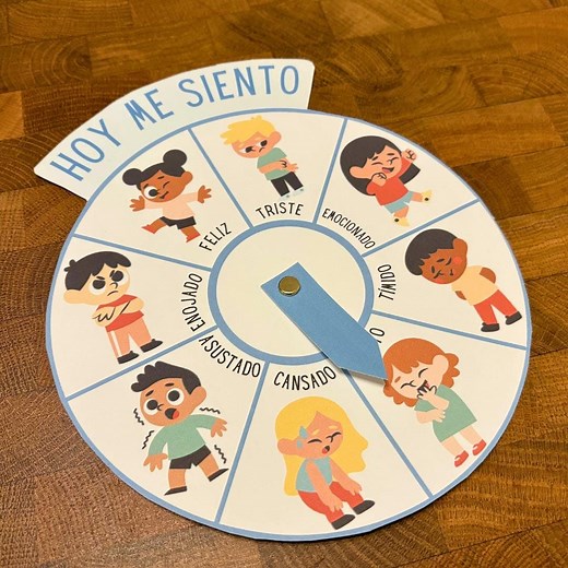 Spanish Feelings Wheel Printable: Kids Emotion Activity (PDF) - Etsy