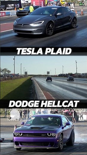 Tesla Plaid vs Dodge Hellcat Street Car Take Over Bradenton Motorsport Park