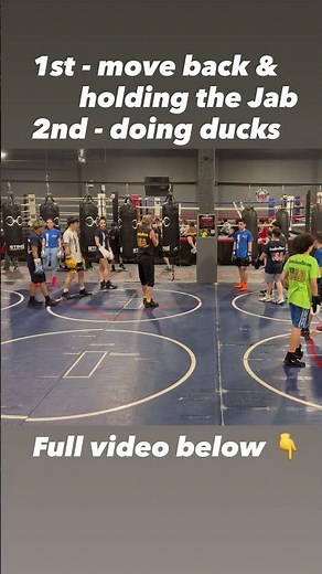 Coach Mike’s Boxing Technique:1st - move back & holding the Jab2nd - doing ducks!!! #shorts