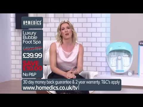 HoMedics Luxury Bubble Foot Spa DRTV