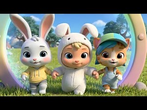 Backpack Portal Day! Little Funny Bunny & Kitty’s Magic Zipper Worlds | Full Episode for Kids