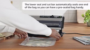FoodSaver Vacuum Sealer Machine and Express Vacuum Seal Bag Maker with Sealer Bags and Roll and Hendheld Vacuum Sealer for Airtight Food Storage and Sous Vide, Black