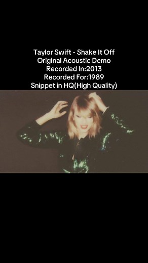 Taylor Swift - Shake It Off Acoustic Demo from 1989