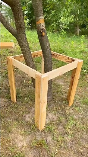 This is a genius build around a tree!