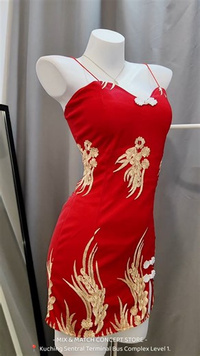 Mix and Match _ sotr boutique and beauty on Instagram: "🏮🪭🧧泰国甜辣风小众旗袍裙✨ 🐴RM69 | Freesize 45-60kg | Ready Stock ✨Check out our latest collection in store, fitting room available. 🍊门市更多新品，欢迎上门挑选！ 提供试衣间，亲自试穿不怕买到不适合~❤️ - Ready stock and fast daily shipping across Malaysia. - Grab express for urgent order. - Bus cargo delivery to all SARAWAK state. 🛍️ 全场现货,每日全马邮寄,东马砂州可选巴士邮寄~ 📦 Grab / lalamove 快速配送"