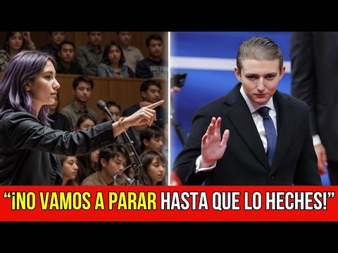 ¡Barron Trump arrasa en debate universitario contra estudiante liberal!