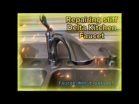 Repairing Stiff Kitchen Faucet (when it won’t swivel) Delta