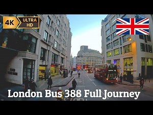 2024 UK London Bus ride Full journey | Route 388 Stratford to London Bridge Sunset ride