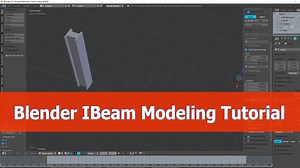 Blender modeling an I-Beam