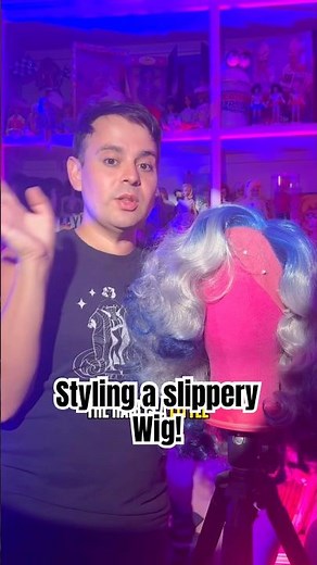 Styling a Slippery Wig! #wigstyling #wigtransformation
