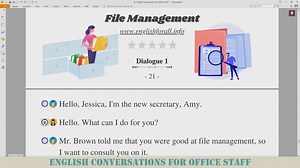 File Management - English Conversations for Office Staff