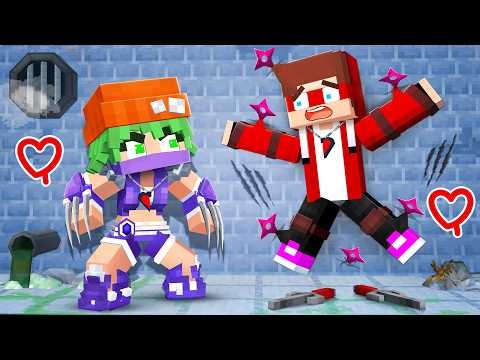 JJ and CRAZY Fan NINJA GIRL - Love Story - Maizen Minecraft Animation
