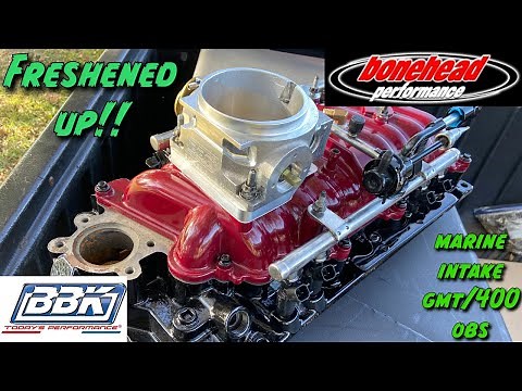 SBC Vortec Marine Intake (Part 2) Back From Bonehead Performance Coating Plus More Starting Assembly