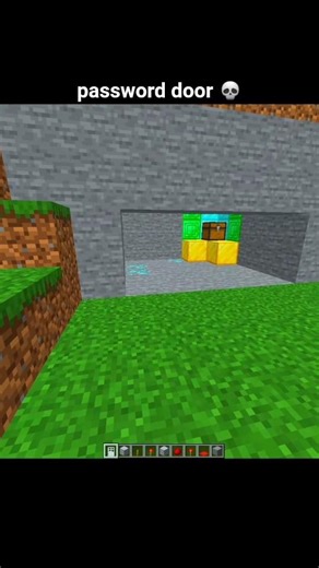 Minecraft Password Door💀 #shorts