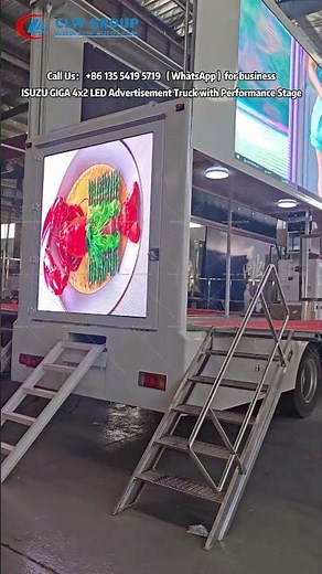 ISUZU GIGA Mobile Billboard with Stage, Advertising Stage Truck, Mobile Concert Truck