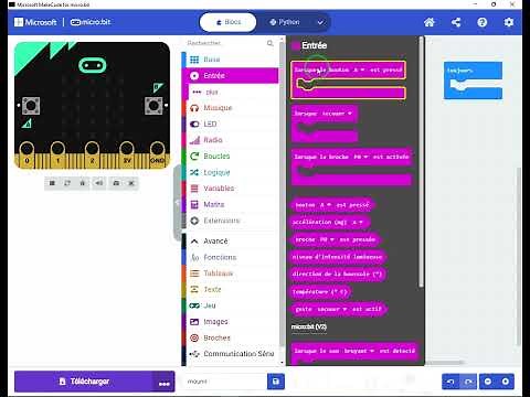 defi1:simple manipulations de la carte micro bit 9eme année