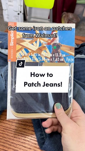 Patch Jeans Tutorial: Fix Holes with Iron On Patches