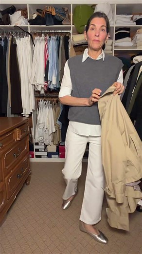 Styling white and grey and I did take the red security tag off #ootd