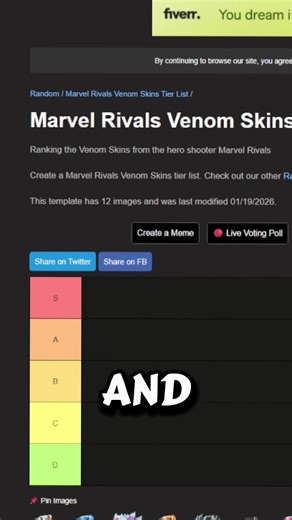 OAA Venom Skin Ranking Explained