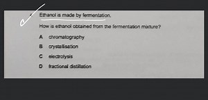 4 Ethanol is made by fermentation.How is ethanol obtained from... | Filo