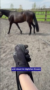 More grip on the lunge line! - BioThane football grip lunge line 🐴