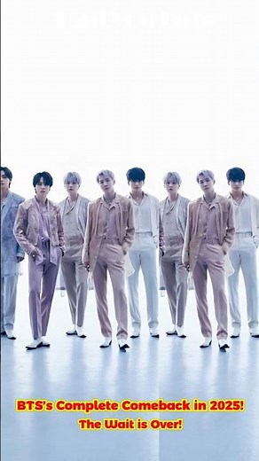 🔥 BTS's Complete Comeback in 2025! The Wait is Over! 💫 #shorts