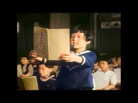 [4K 60fps] 1941年 日本の子供たち - 最新AIカラー化・修復 / Children of Japan (1941) - AI Colorized & Restored