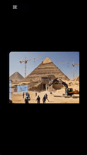 If the Pyramids Were Built Today | Modern Technology vs Ancient Egypt #shorts