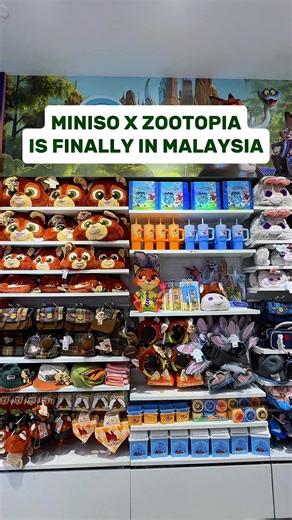 The 𝗠𝗜𝗡𝗜𝗦𝗢 | 𝗭𝗼𝗼𝘁𝗼𝗽𝗶𝗮 has finally landed in Miniso stores across Malaysia! 🐰🦊 Be among the first to explore our new release, just in time to celebrate the return of Zootopia 2 in cinemas this 27 November!🎥✨ Check our pinned comment for the full list of stores! Also don't forget to follow us for more sneak peeks and product reveals! 👀 tags: #MINISO #Malaysia #MinisoMalaysia #Zootopia #NickWilde #JudyHopps, Miniso Zootopia Collection Launch, Zootopia Merchandise Malaysia. | Minis