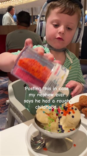 Diamond status on “Star of the Seas” Royal Caribbean cruise, watching his favorite Bluey, eating ice cream with sprinkles I had to bring from home. @Royal Caribbean @Star of the seas #cruise #spoiled #royalcarribean #kids #kidsbelike @