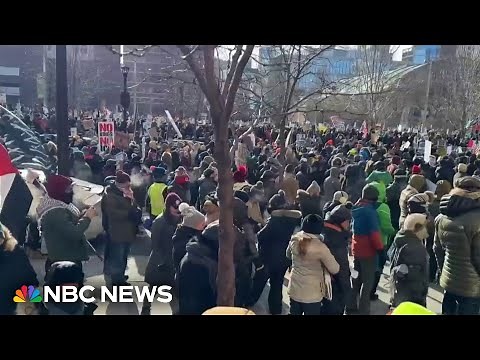 Thousands at anti-ICE protest in Minneapolis