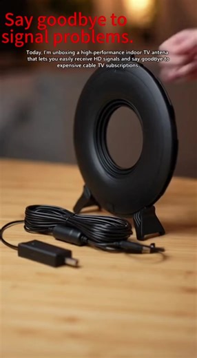 Set up in seconds, enjoy endless HD channels! 📺 With this indoor TV antenna, all you need is a few minutes and you’re ready to watch! #EasySetup #InstantEntertainment