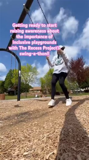 Kayla - Inclusion Specialist & Educational Consultant on Instagram: "Swing-a-thon loading 😆 #therecessproject #inclusiveplay #swingathon #nonprofit #inclusion #recess"