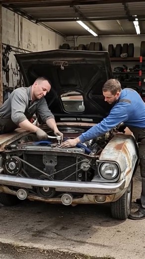 1971 Plymouth Barracuda Restoration Time Lapse #classiccarsusa #AmericanCarCulture #AmericanClassics #carrestoration | Infinite Floors