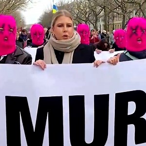 2.7K views · 147 reactions | "Navalny was our guiding star." Anti-Kremlin group Pussy Riot protested outside Russia's embassy in Berlin, calling President Putin a "murderer." | DW News | Facebook