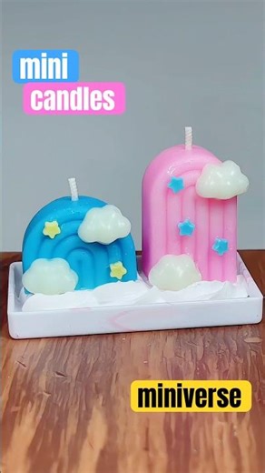Make Miniverse Lifestyle CANDLES 🩵 #miniverse #makeitmini #miniverseremix #miniature #shorts