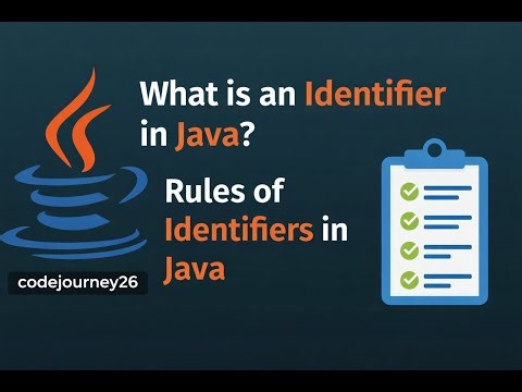 What is an Identifier in Java? | Rules of Identifiers in Java #2 @CodeJourney26 