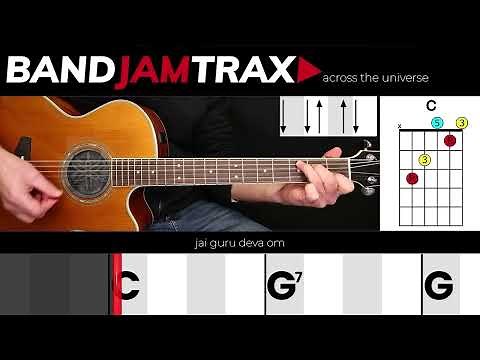 Across The Universe - The Beatles | EASY GUITAR LESSON | Scrolling Chords & Lyrics