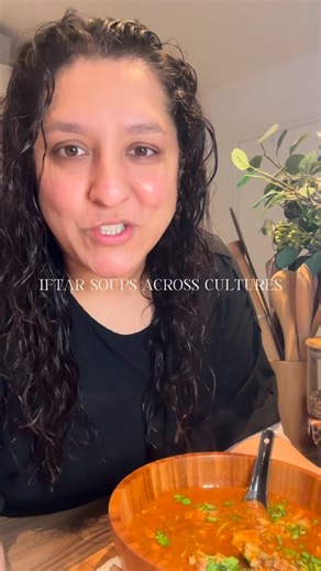 Alina Hussain on Instagram: "Iftar Soup - Harira (Moroccan) Method 1. Heat 2–3 tablespoons oil in a large pan or pressure cooker on sauté mode. Add 700g lamb shoulder (bone-in for more flavour or boneless for easier eating) and brown on all sides until nicely coloured. Remove and set aside. 2. In the same pan, add 4 finely chopped onions and 5 finely chopped celery stalks. Cook until softened. 3. Add the spices: 2 tsp cumin, 1½ tsp ground ginger, 2 tsp paprika, 1 tsp turmeric, ½ tsp cinnamon, 1