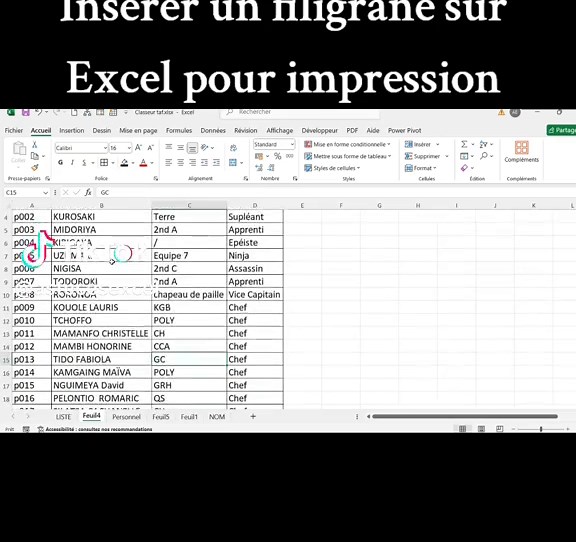 Insérer un filigrane sur Excel en moins de 20 secondes