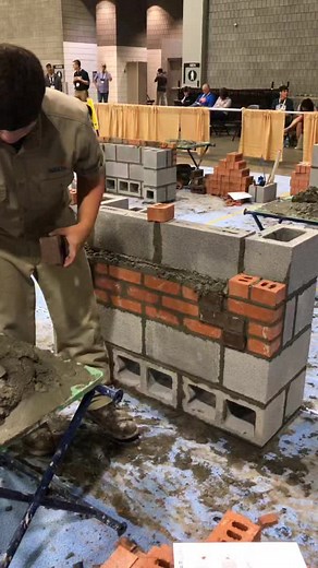 We love providing the mud for SkillsUSA - the 2022 National Masonry Competition was 🔥 📸 cred: That Masonry Girl #Masonry #Bricklayer #construction #fyp #apprentice | SPEC MIX