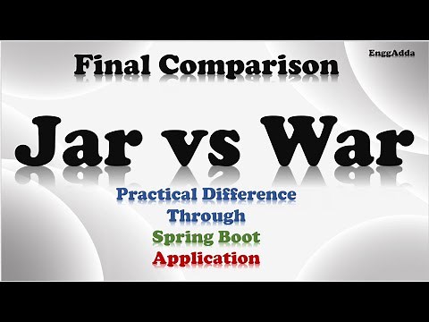 What is the Difference Between JAR and WAR in Spring Boot Applications | Jar VS War