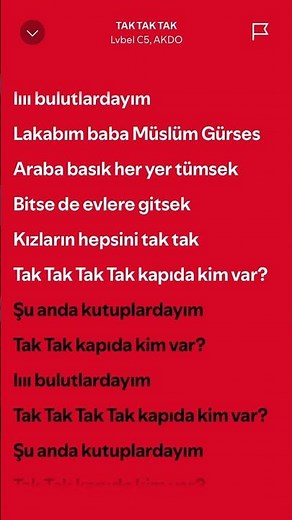 LVBEL C5, AKDO ‘TAK TAK TAK’ ŞARKI SÖZLERİ 🔥#lvbelc5 #akdo #taktaktak #türkçe #şarkı #şarkısözleri