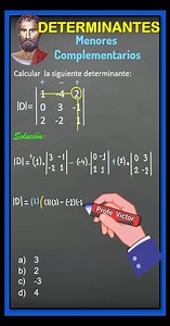 88K views · 1.7K reactions | DETERMINANTES #matrices #algebra | Profe Casas | Facebook