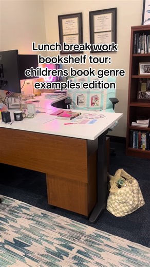 Lunchbreak bookshelf tour: children’s book genre examples edition. Lmk if you want to see anything specifically! #librarian