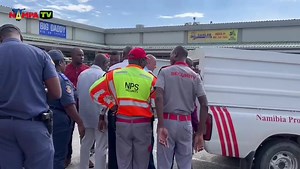 ARMED ROBBERY: Two security guards from Namibia Protection Service driving a cash in transit vehicle were on Wednesday morning ambushed by five suspects, while collecting money from Beaver Canoe and Style retail shops at Laferenz shopping centre in Windhoek. One of the victims was shot in the arm while attempting to drive away. The suspects fled the scene with two boxes of money. #nampappress2023 (Video by: Linea Dishena) NAMPA | Namibia Press Agency