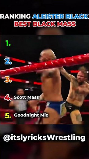 Ranking Aleister Black’s BEST Black Mass Kicks in WWE History 🔥 #wwe #shorts #viral