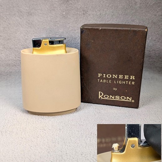 MCM Ronson Pioneer Table Lighter - New Old Stock Original Box - Midcentury Modern - Working Vintage Lighter - Unique Gift - Working Restored - Etsy